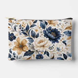 Elegantes Wasserfarben-Blumenbouquet Vintage Flora Zubehörtasche