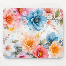 Elegantes Wasserfarben-Blumenmuster-Design