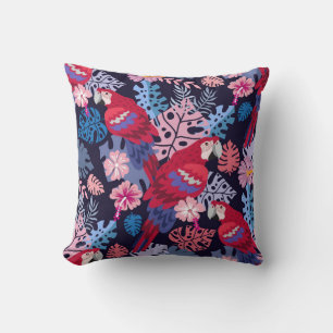 Elegantes Wasserfarben-Blumenmuster Kissen