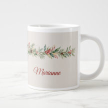 Elegantes Wasserfarben-Botanik-Weihnachten