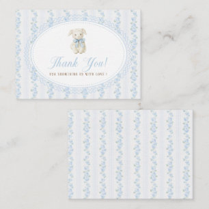 Elegantes Wasserfarben-Kinderzimmer Beige Blau Jun Mitteilungskarte
