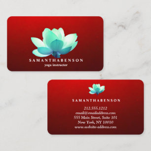 Elegantes Wasserfarben-Logo Zen Yoga Heilung Gesun Visitenkarte