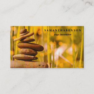 Elegantes Wasserfarben-Logo Zen Yoga Heilung Gesun Visitenkarte