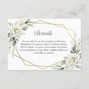 Elegantes Wasserfarbendrost, blaue Foliage Details Begleitkarte