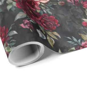 Elegantes WasserfarbenHalloween Geschenkpapier