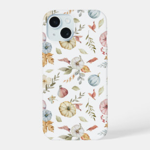 Elegantes Wasserfarbmuster im Herbst iPhone 15 Hülle