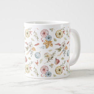 Elegantes Wasserfarbmuster im Herbst Jumbo-Tasse