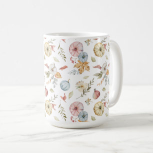 Elegantes Wasserfarbmuster im Herbst Kaffeetasse