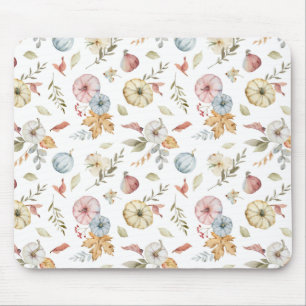 Elegantes Wasserfarbmuster im Herbst Mousepad