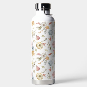 Elegantes Wasserfarbmuster im Herbst Trinkflasche