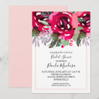 Elegantes Watercolor-Blume-Brautparty