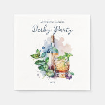 Elegantes Watercolor Derby Party