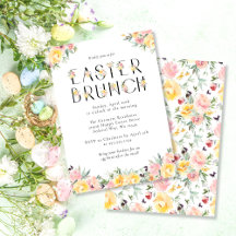Elegantes Watercolor Floral Osterfest