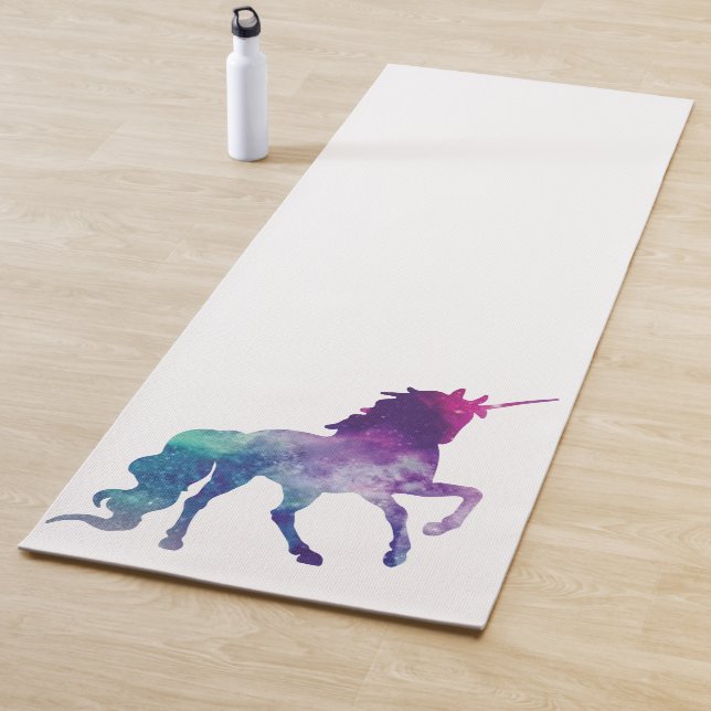 Elegantes Watercolor Lila Einhorn Yogamatte (Beispiel)