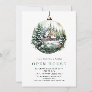 Elegantes Watercolor Ornament Weihnachten Einladung