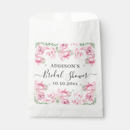 Elegantes Watercolor-Rose-Brautparty Geschenktütchen