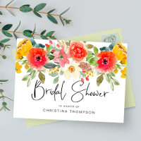 Elegantes Watercolor Summer Florals Brautparty