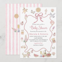 Elegantes Watercolor Whimsical Summer Doodles Baby