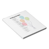 Elegantes Wedding Checklist Notepad