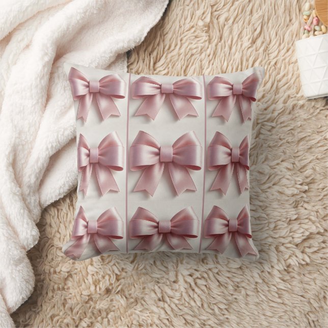 Elegantes, weich rosa Kissen mit Kissen - schick & (Decke)