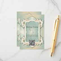 Elegantes, weiches, grünes Blumendesign.