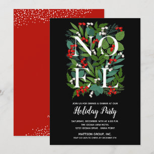 Elegantes WEIHNACHTEN Grün Weihnachten Party Einla