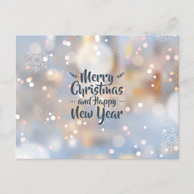 Elegantes Weihnachten und glückliches Neues Jahr | (Vorderseite)