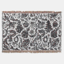 Elegantes Weihnachts-Blumen-Ornament-Musterdesign