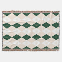 Elegantes Weihnachts-Harlequin-Muster mit Schneefl