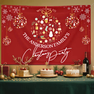 Elegantes Weihnachts-Party Festlicher Feiertag Min Banner