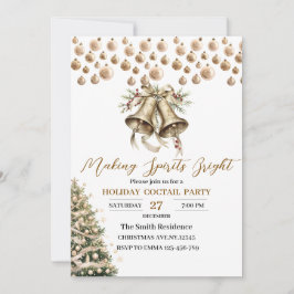 Elegantes Weihnachts-Party Modernes Einladung