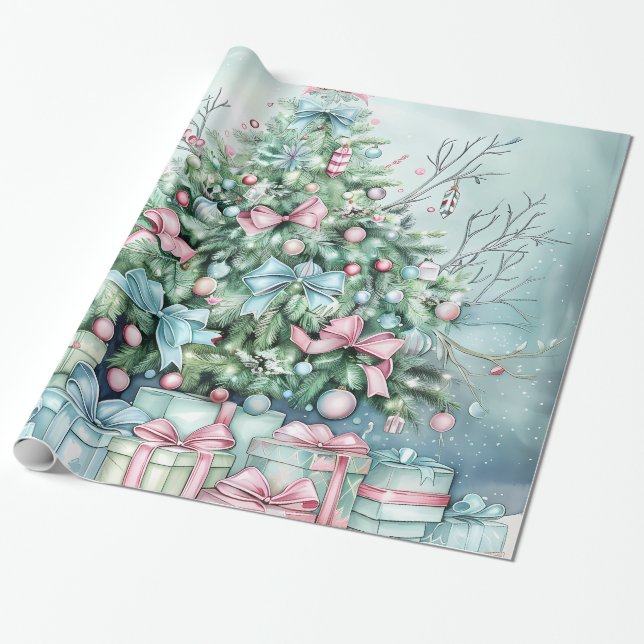 Elegantes Weihnachts-Party Modernes Geschenkpapier (Ungerollt)