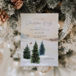 Elegantes Weihnachts-Party Woodland Einladung<br><div class="desc">Eleganter Winter Wald Aquarell Bridal Dusche Einladung. Entworfen mit Aquarellkiefern und Schnee. Klicken Sie auf Personalisieren,  um den gesamten Text zu bearbeiten. Passende Artikel in unserem Shop Cava Party Design.</div>