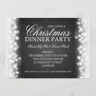 Elegantes Weihnachtsabendessen-Party-magisches Einladung