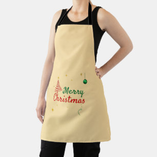 Elegantes Weihnachtsbaumdesign Schürze