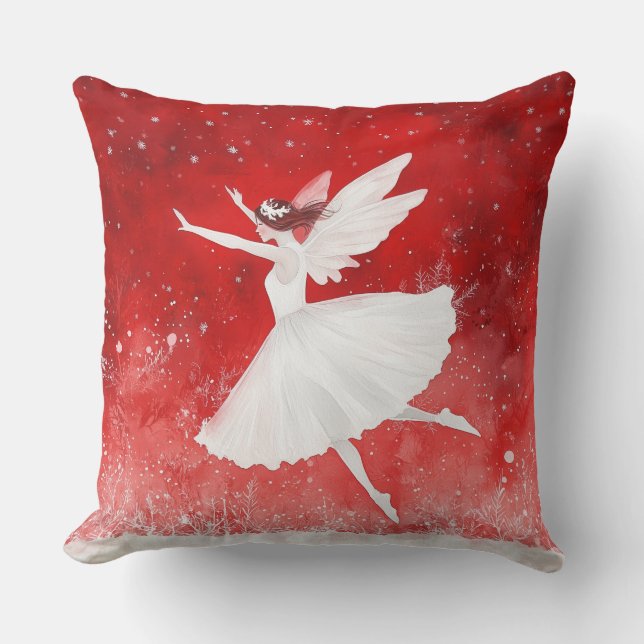 Elegantes Weihnachtsbaumkissen Kissen (Vorderseite)