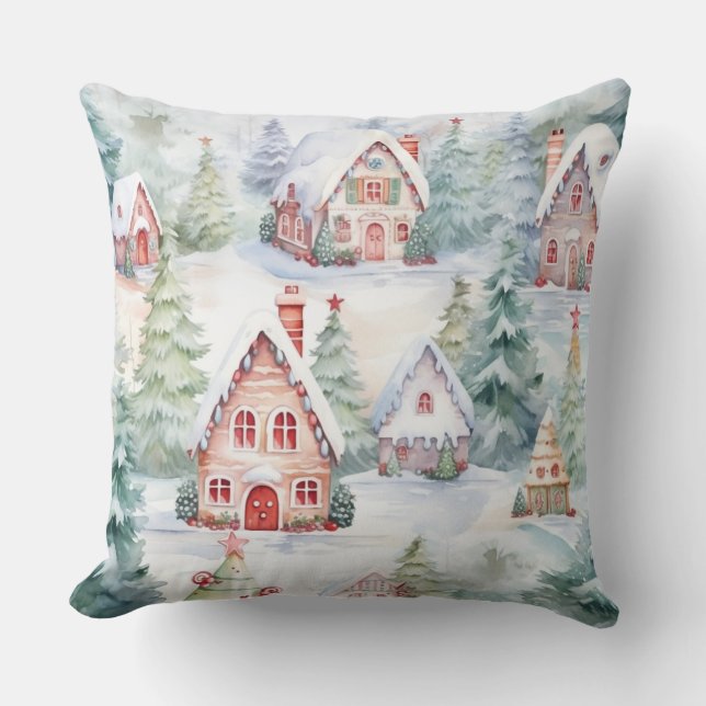 Elegantes Weihnachtsbaumkissen Kissen (Vorderseite)