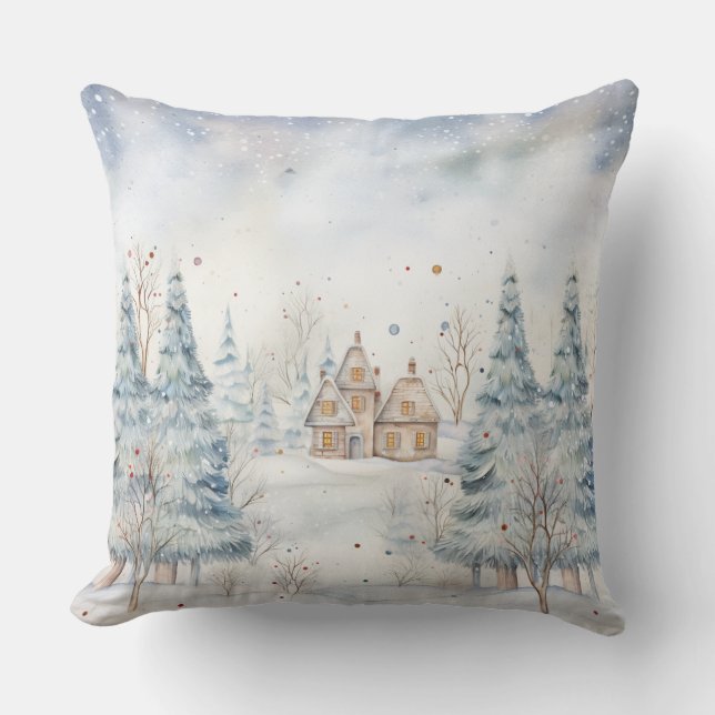 Elegantes Weihnachtsbaumkissen Kissen (Vorderseite)