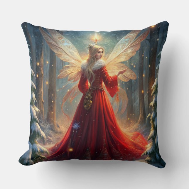 Elegantes Weihnachtsbaumkissen Kissen (Vorderseite)