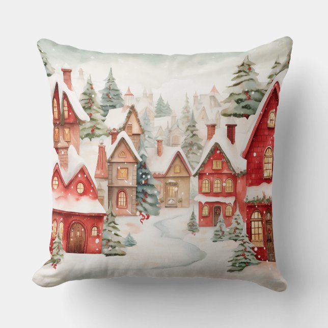 Elegantes Weihnachtsbaumkissen Kissen (Vorderseite)