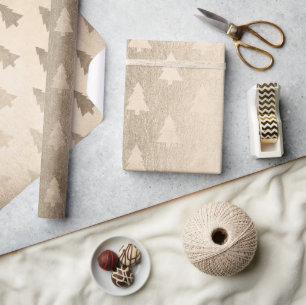 Elegantes Weihnachtsbaummuster der modernen Rose Geschenkpapier