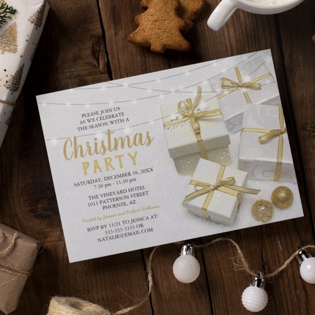 Elegantes Weihnachtsfest im Unternehmen Einladung (Von Creator hochgeladen)