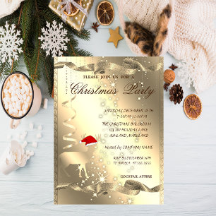 Elegantes Weihnachtsfest, Sparkle, Weihnachts-Part Einladung