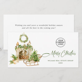 Elegantes Weihnachtsgeschenk Feiertagskarte