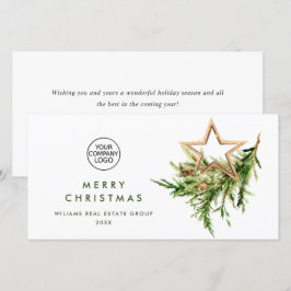 Elegantes Weihnachtsgeschenk Feiertagskarte