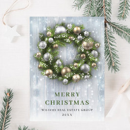 Elegantes Weihnachtsgeschenk Feiertagskarte