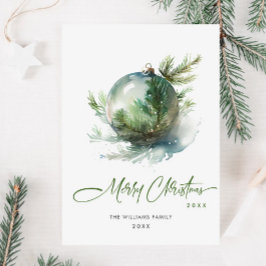 Elegantes Weihnachtsgeschenk Feiertagskarte