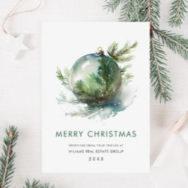 Elegantes Weihnachtsgeschenk Feiertagskarte