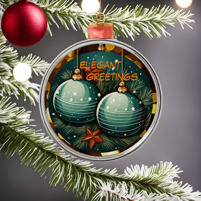 Elegantes Weihnachtsgeschenk Ornament Aus Metall (Von Creator hochgeladen)