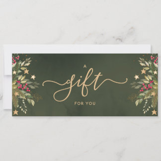 Elegantes Weihnachtsgeschenkzertifikat